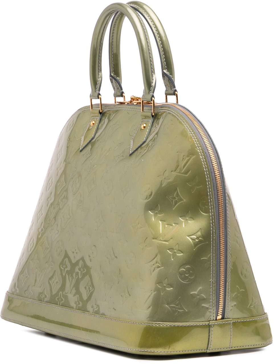 Louis Vuitton Monogram Vernis Alma GM Groen