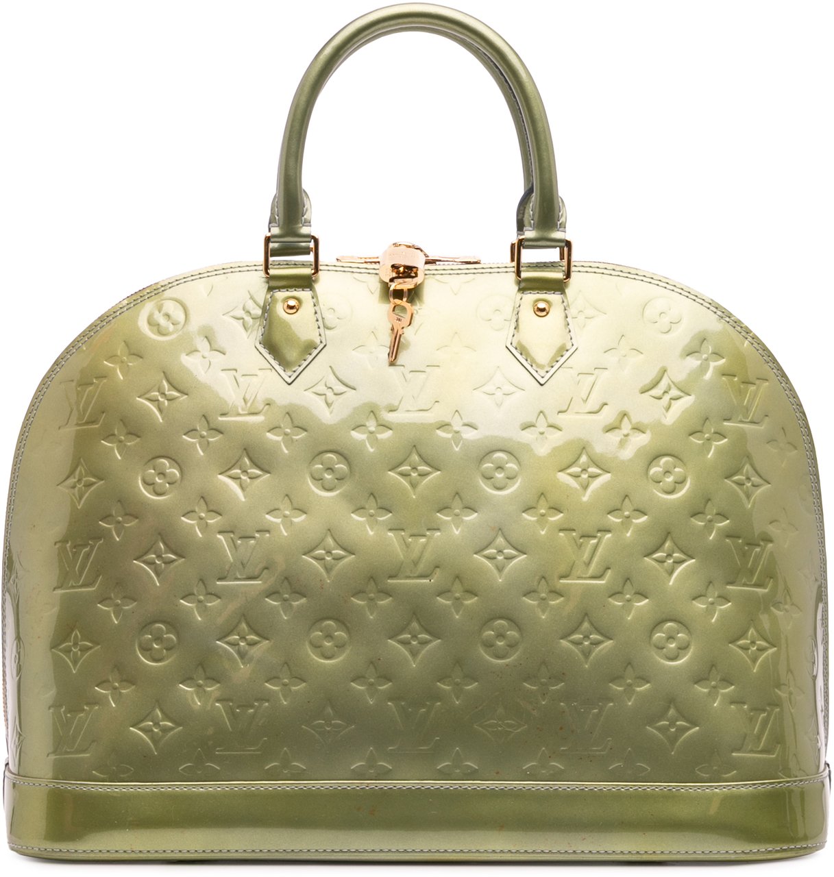 Louis Vuitton Monogram Vernis Alma GM Groen