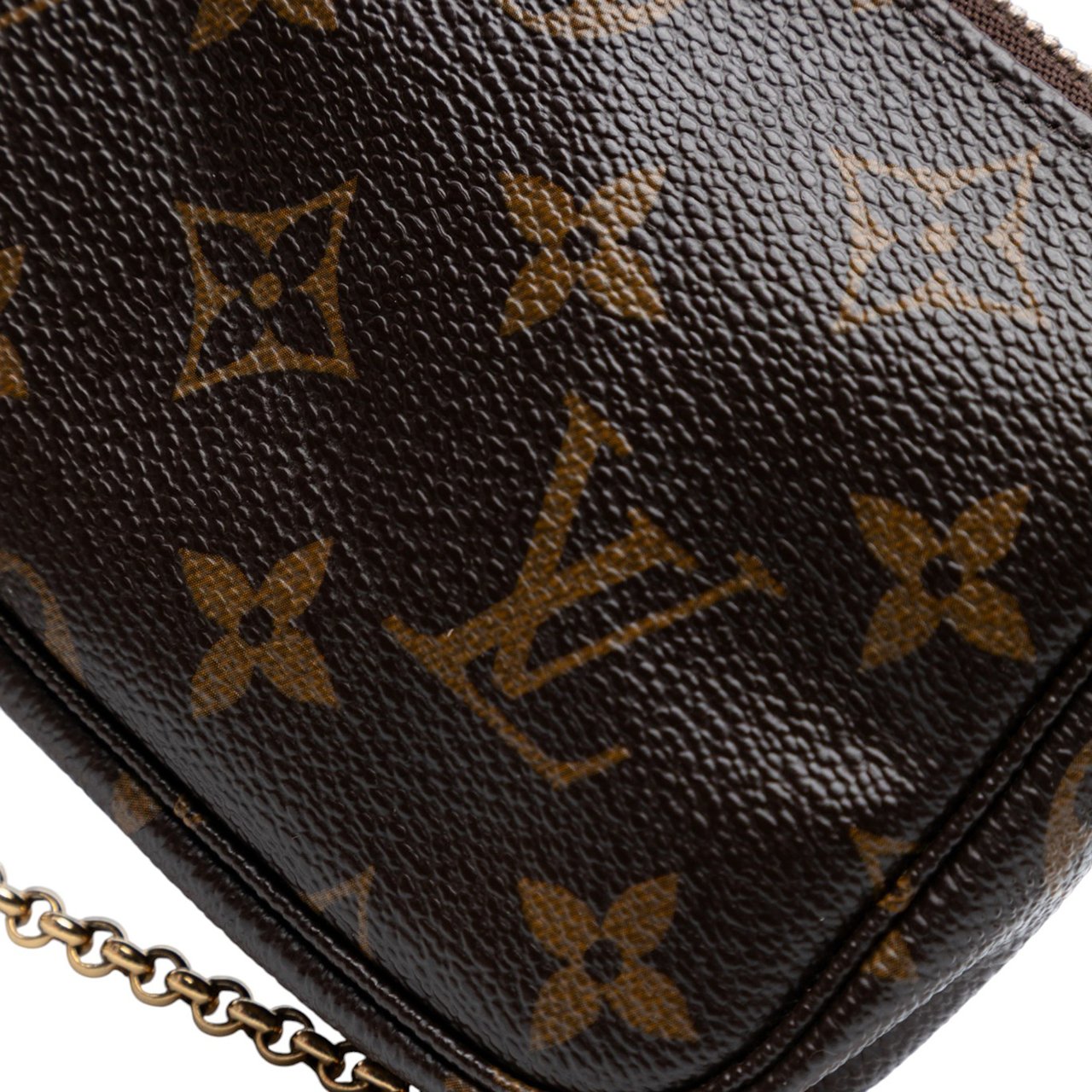Louis Vuitton Monogram Affiche Mini Pochette Accessoires Bruin