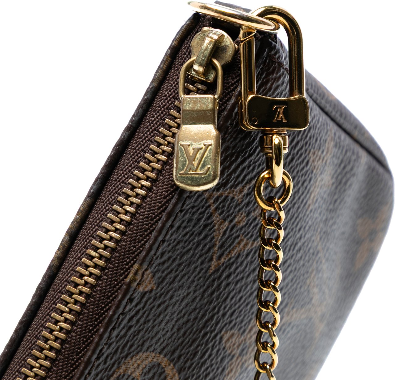 Louis Vuitton Monogram Mini Pochette Accessoires Bruin