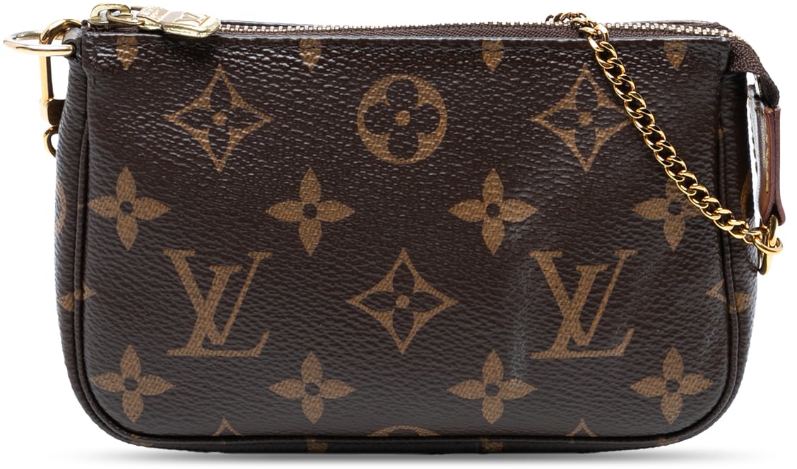 Louis Vuitton Monogram Mini Pochette Accessoires Bruin
