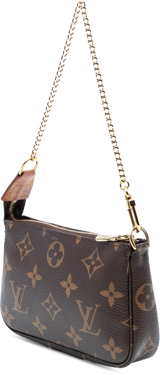Louis Vuitton Monogram Mini Pochette Accessoires Bruin