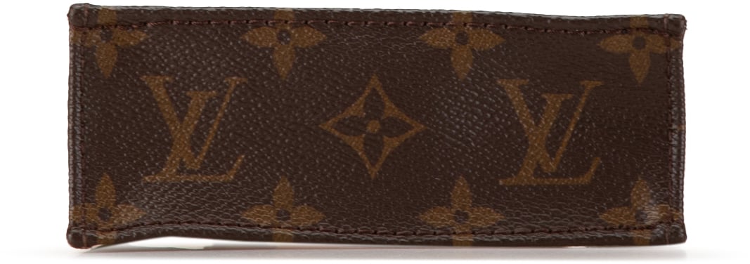 Louis Vuitton Monogram Petit Sac Plat Bruin