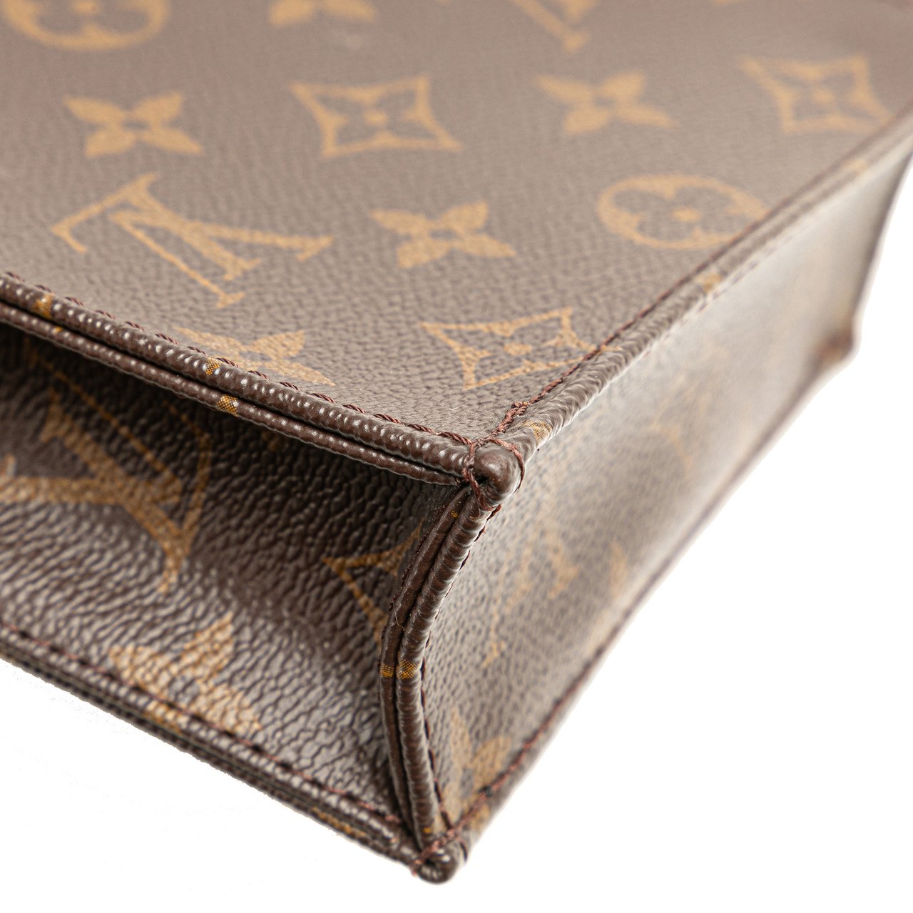 Louis Vuitton Monogram Petit Sac Plat Bruin