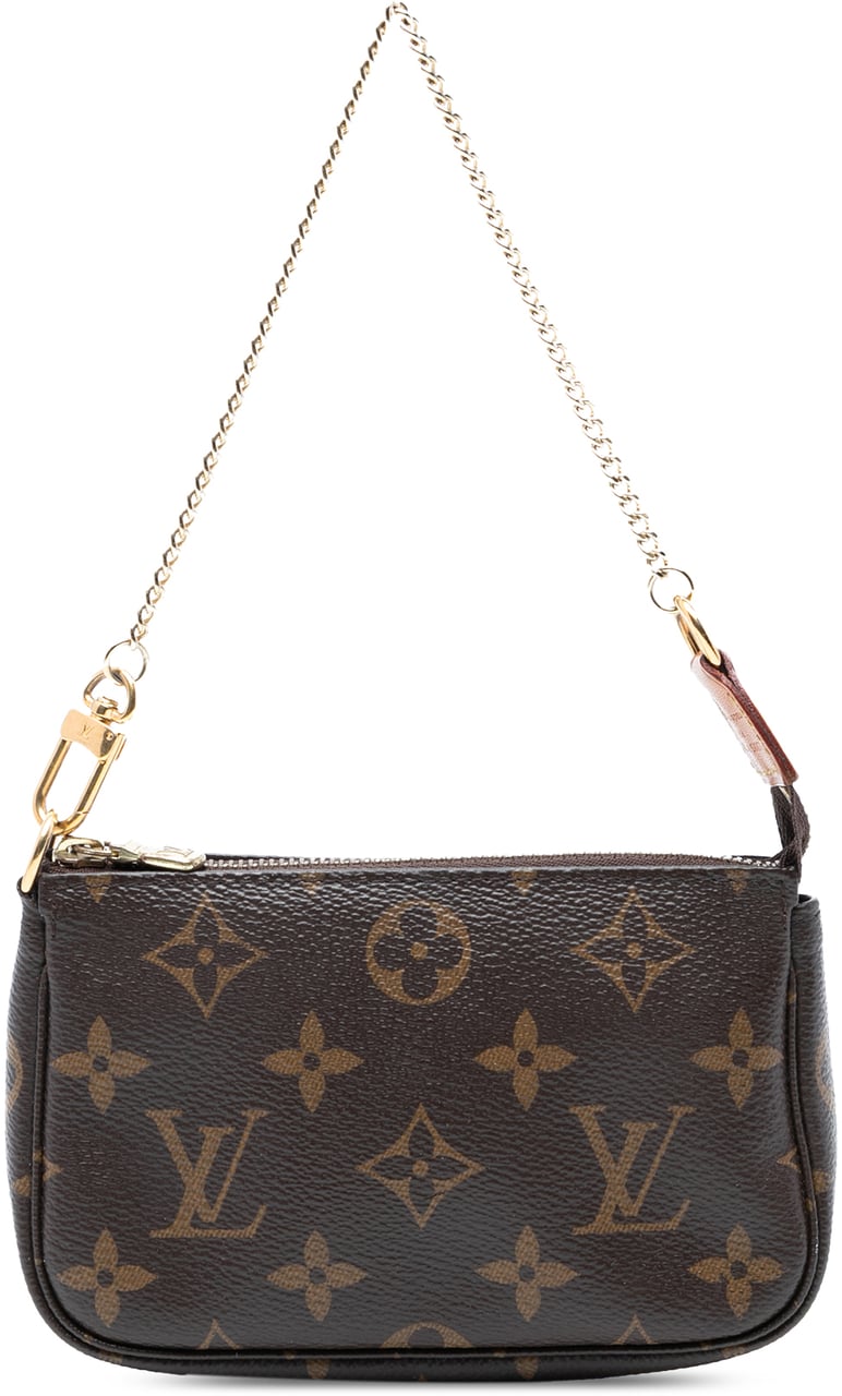 Louis Vuitton Monogram Mini Pochette Accessoires Bruin