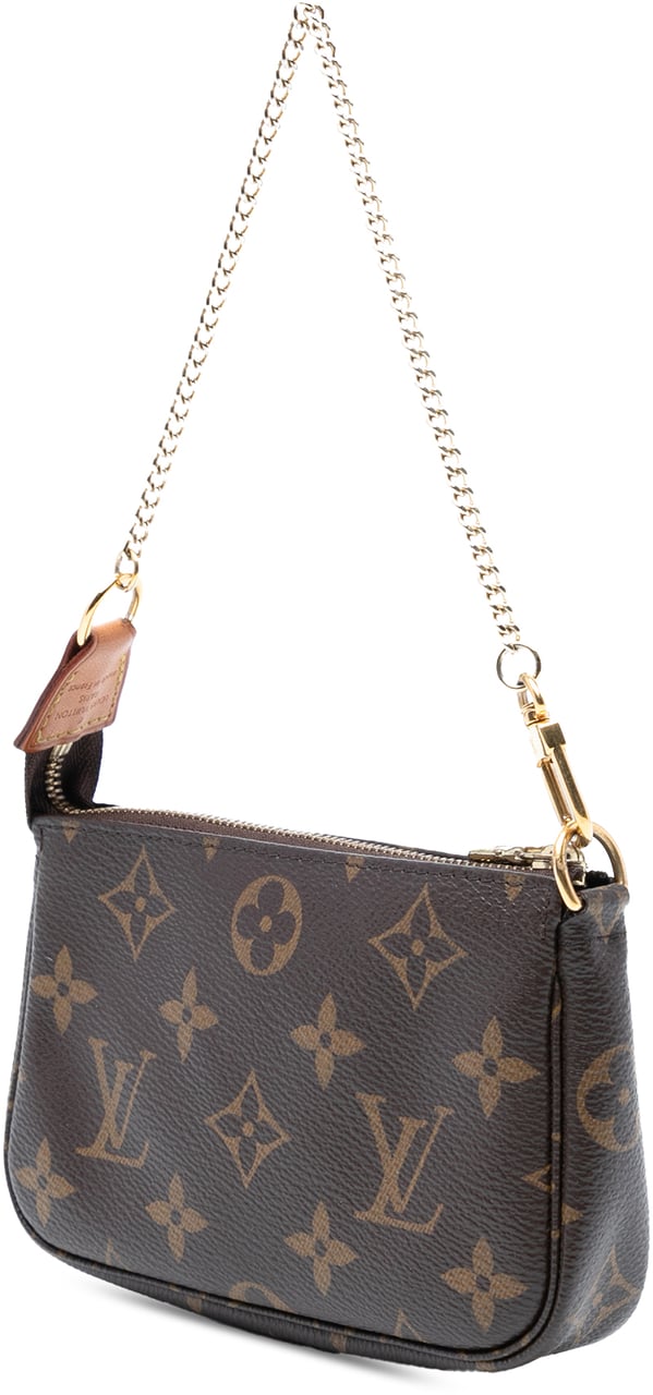Louis Vuitton Monogram Mini Pochette Accessoires Bruin