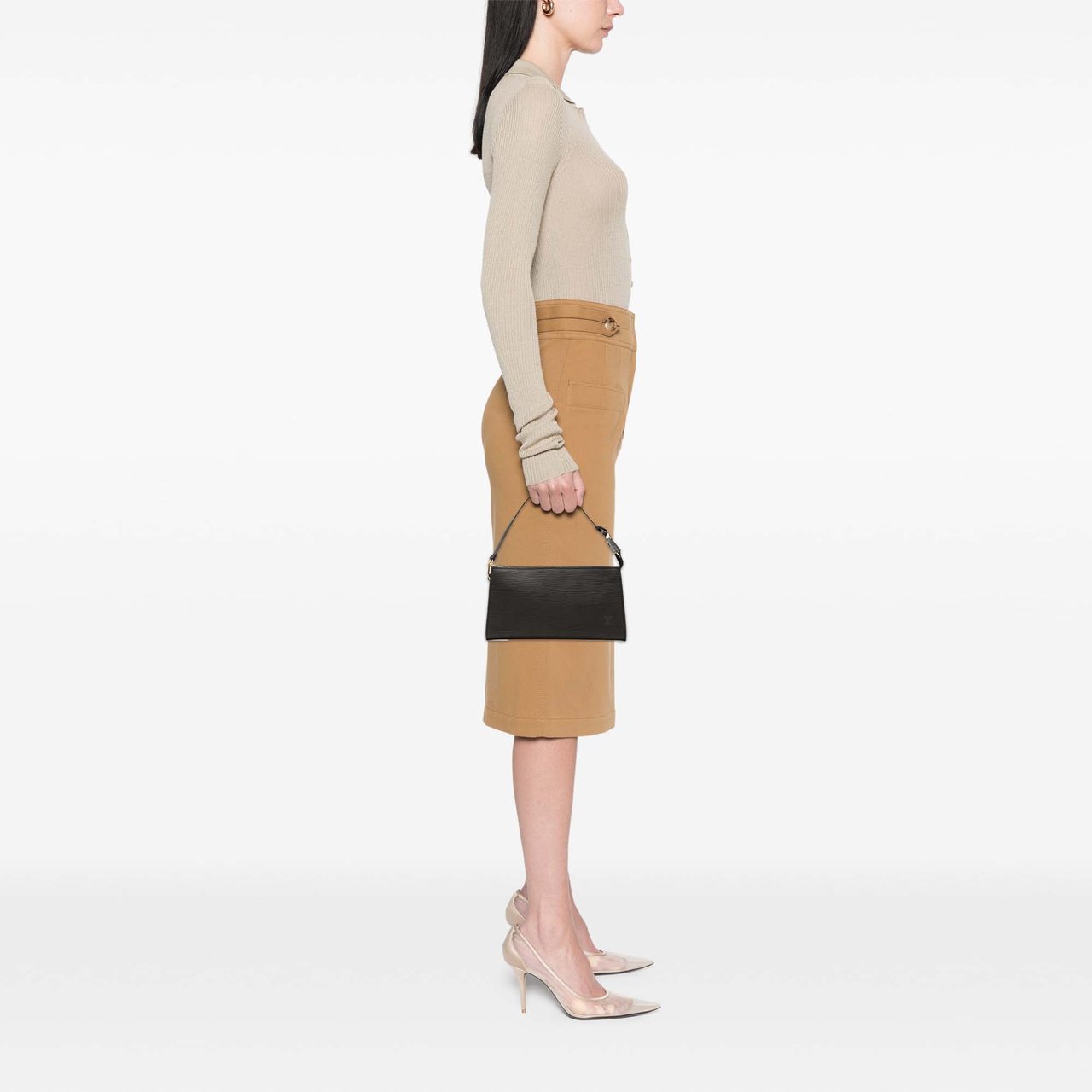 Louis Vuitton Epi Pochette Accessoires Zwart