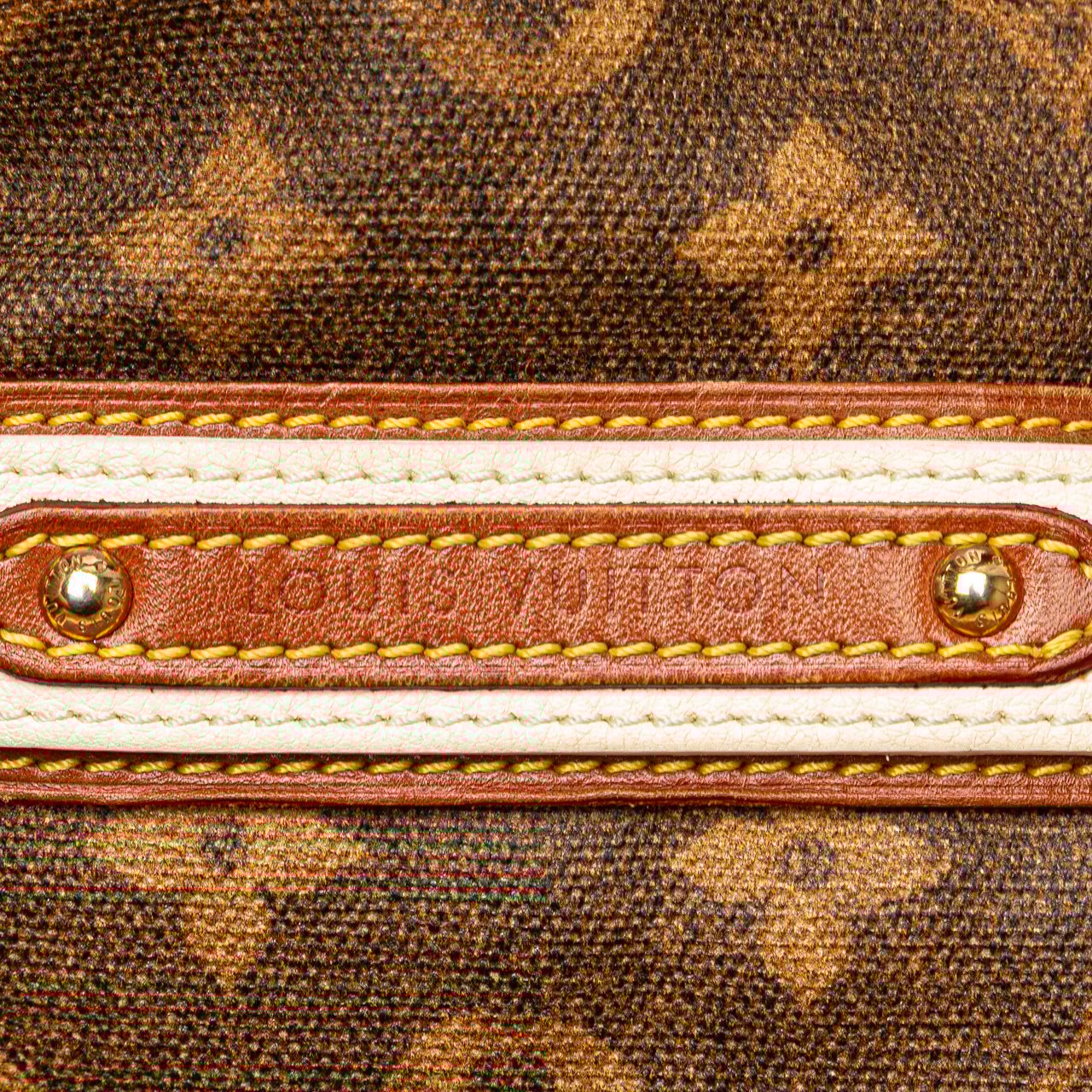 Louis Vuitton Limited Edition Monogram Tisse Rayures PM Bruin