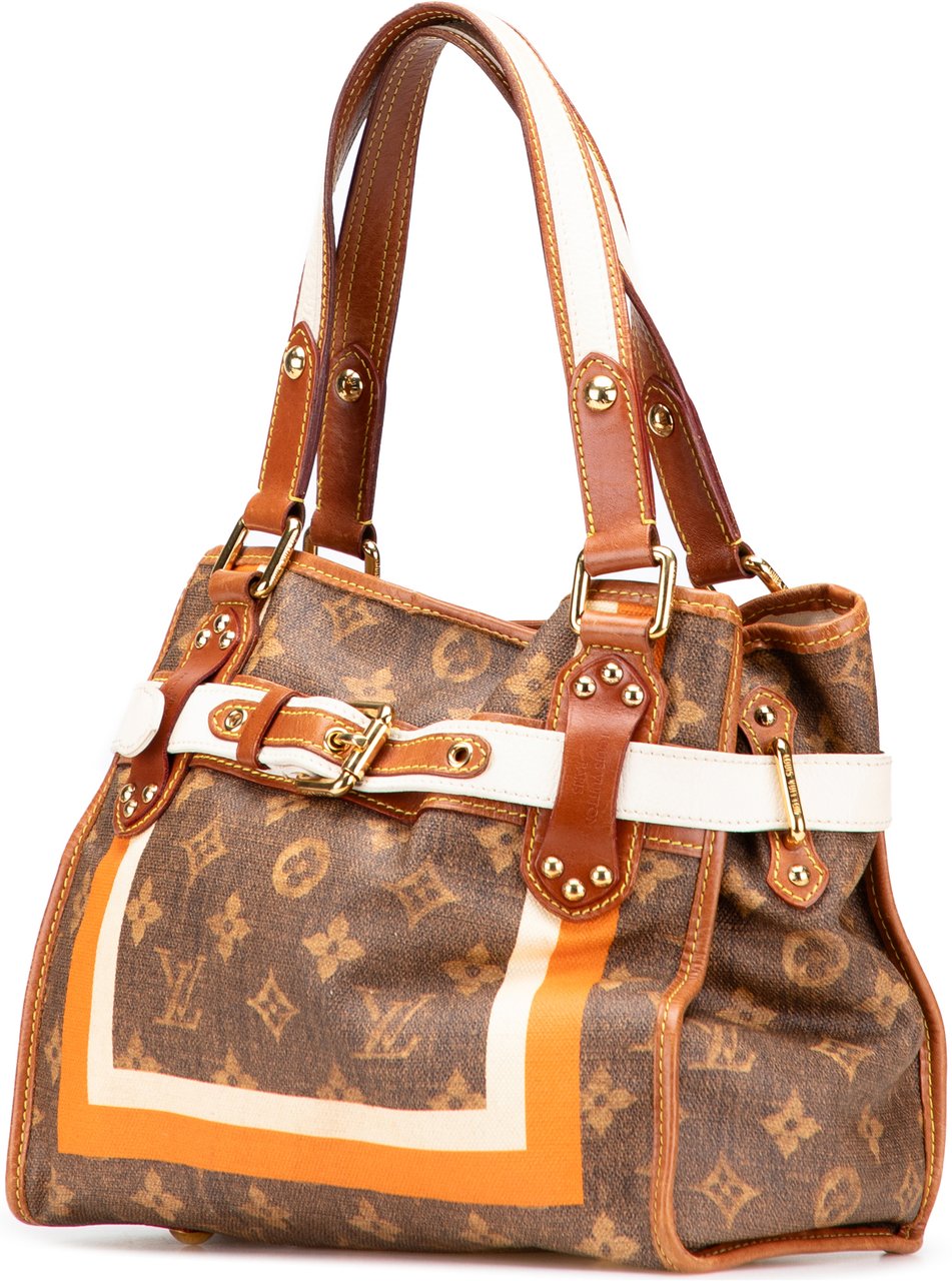 Louis Vuitton Limited Edition Monogram Tisse Rayures PM Bruin