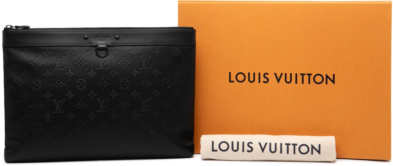 Louis Vuitton Monogram Shadow Discovery Pochette Zwart