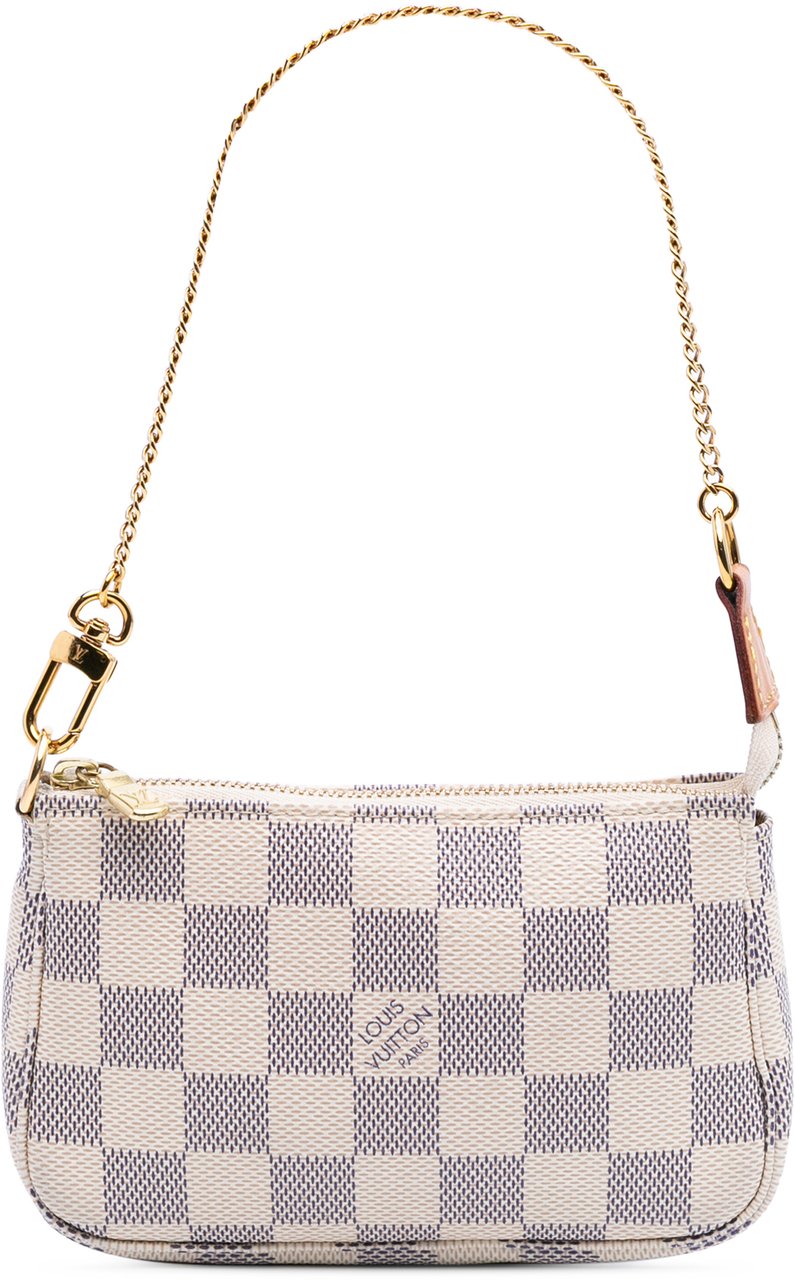 Louis Vuitton Damier Azur Mini Pochette Accessoires Wit