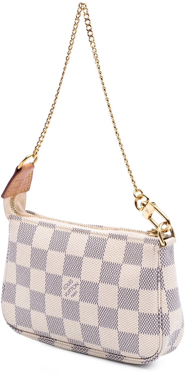 Louis Vuitton Damier Azur Mini Pochette Accessoires Wit