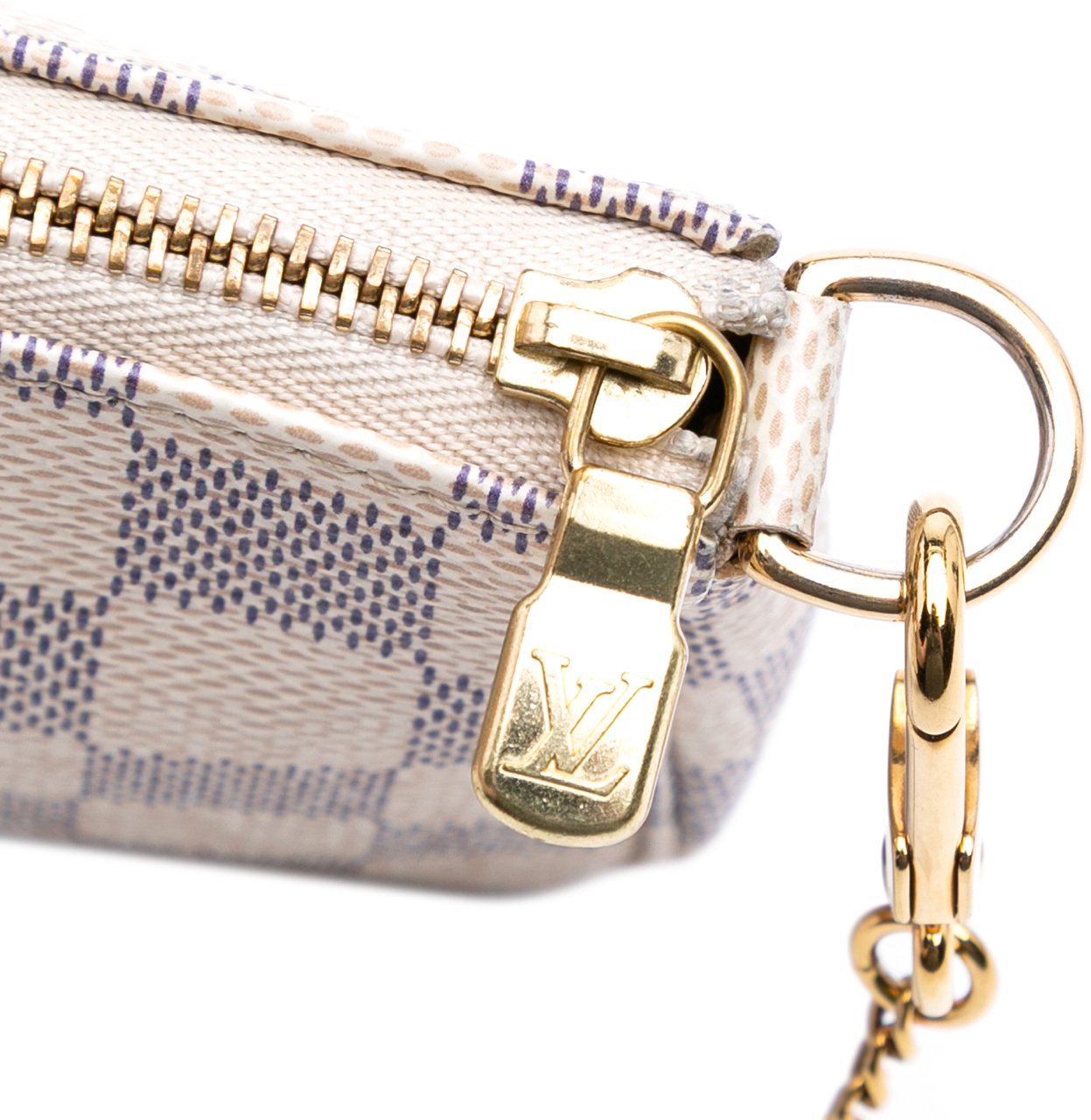 Louis Vuitton Damier Azur Mini Pochette Accessoires Wit