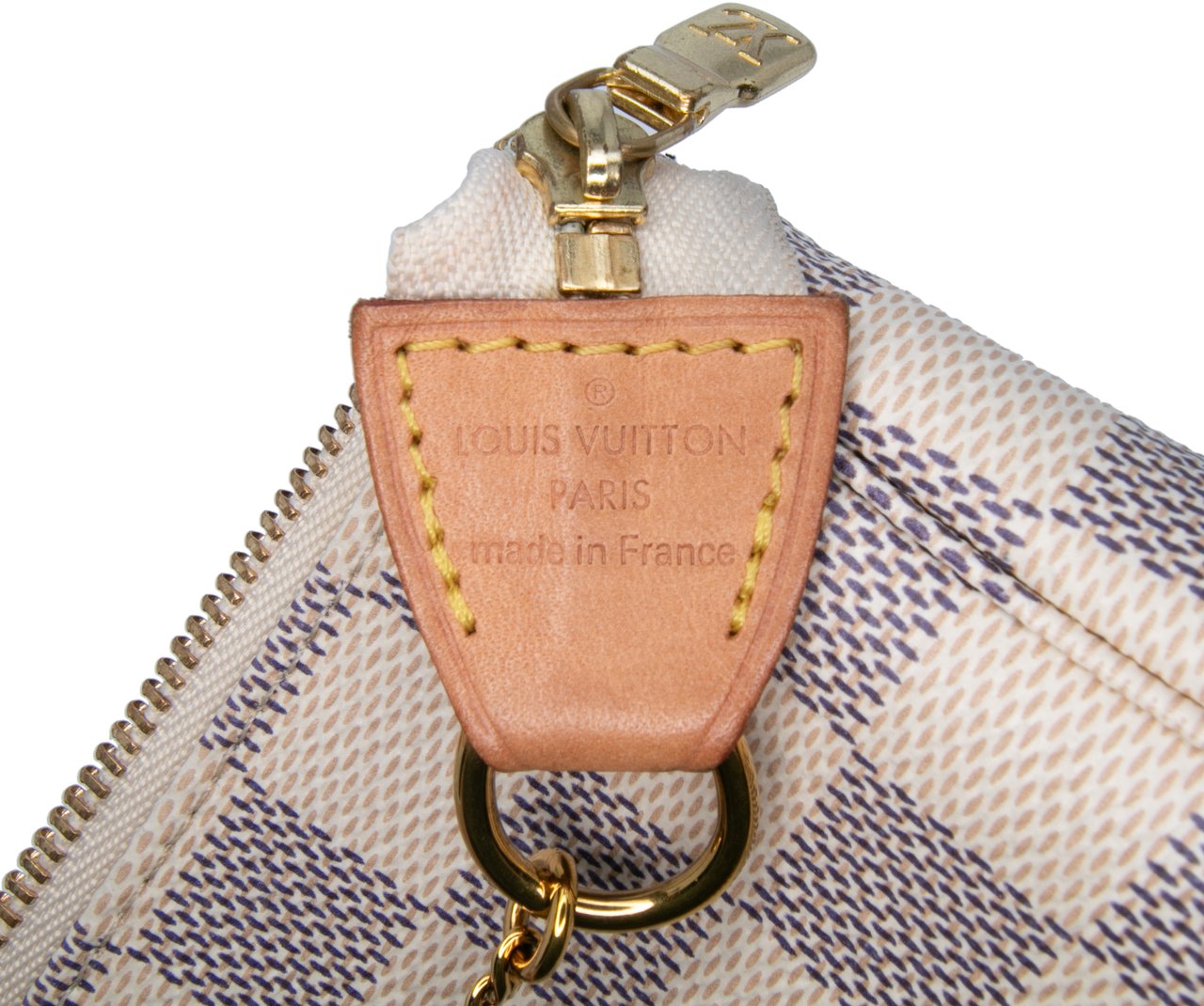 Louis Vuitton Damier Azur Mini Pochette Accessoires Wit