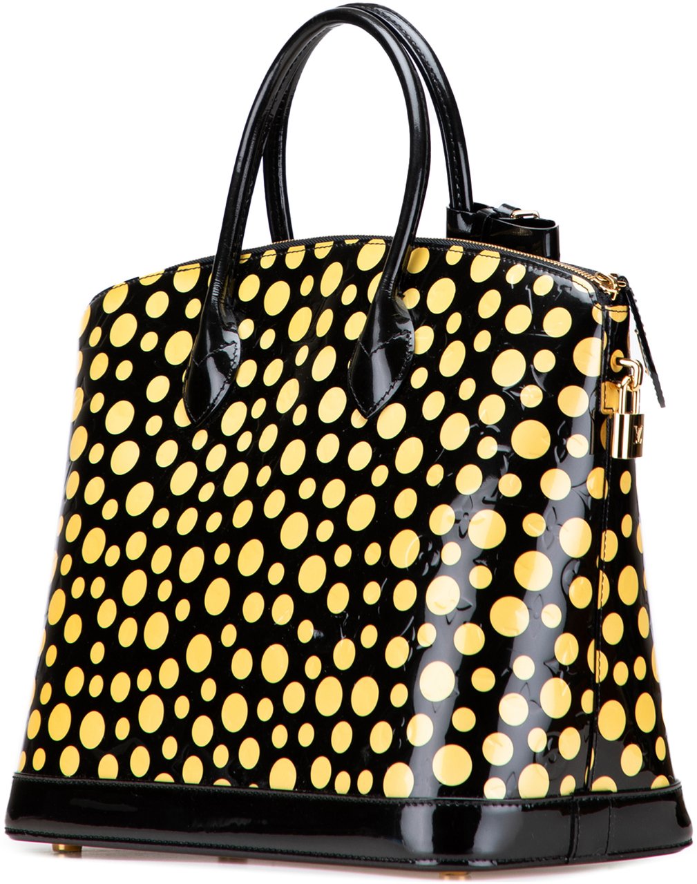 Louis Vuitton Yayoi Kusama Monogram Infinity Dots Lockit MM Zwart