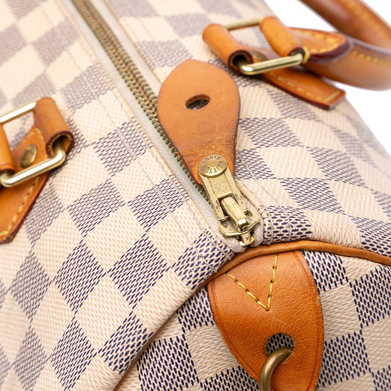 Louis Vuitton Damier Azur Speedy 30 Wit