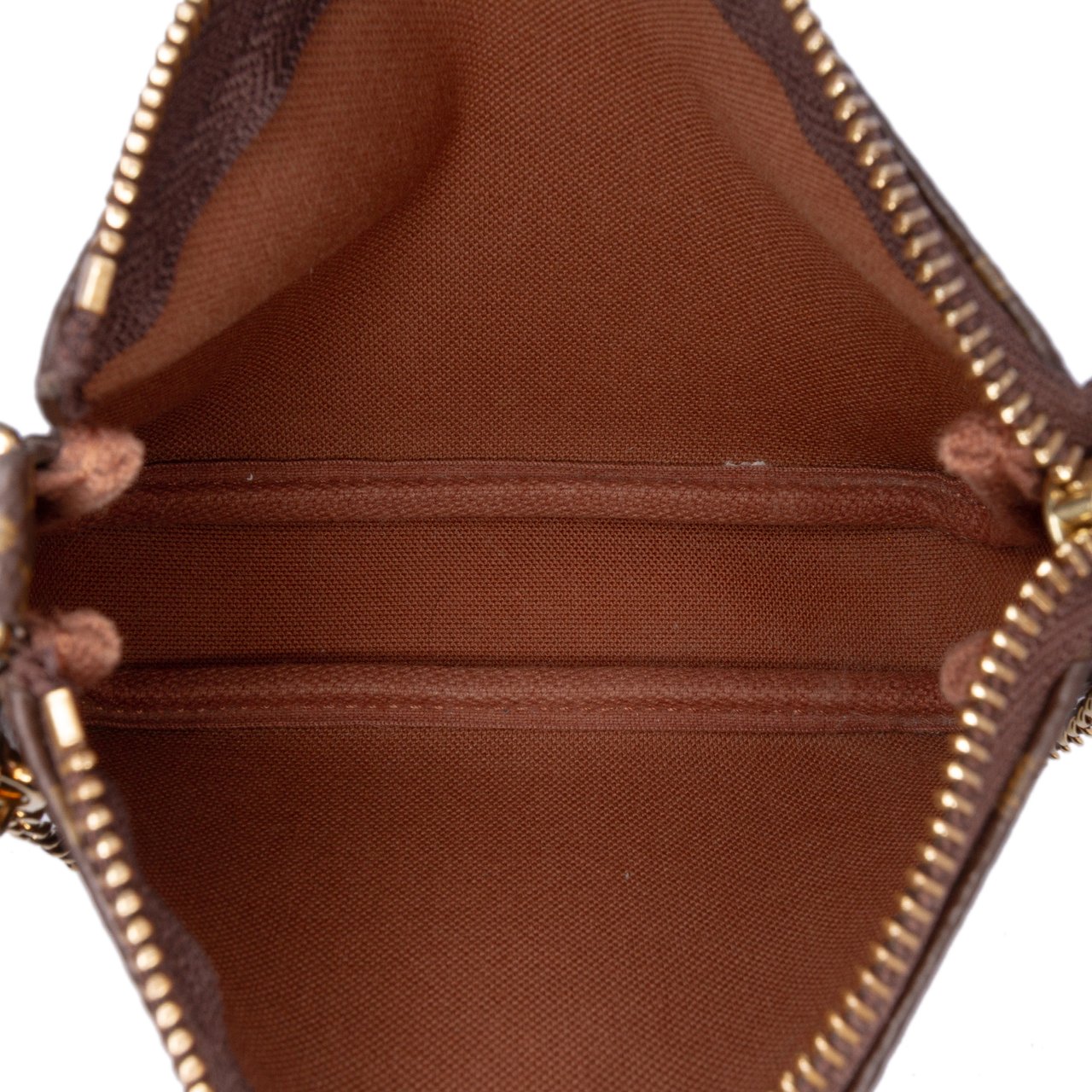 Louis Vuitton Monogram Mini Pochette Accessoires Bruin