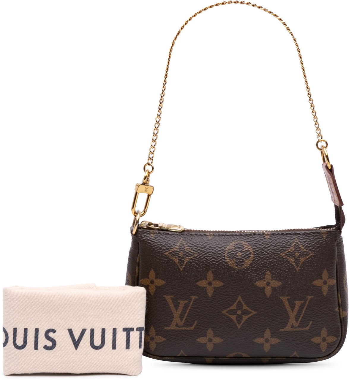 Louis Vuitton Monogram Mini Pochette Accessoires Bruin