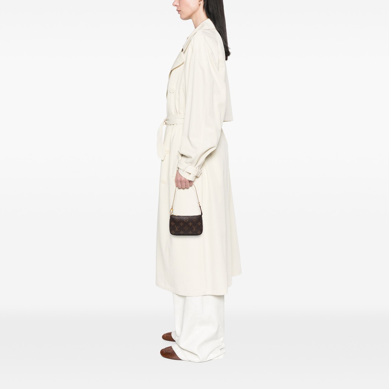 Louis Vuitton Monogram Mini Pochette Accessoires Bruin