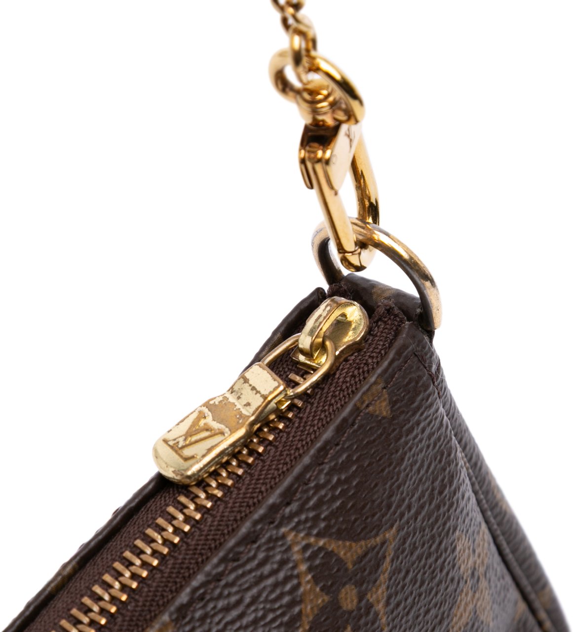 Louis Vuitton Monogram Mini Pochette Accessoires Bruin
