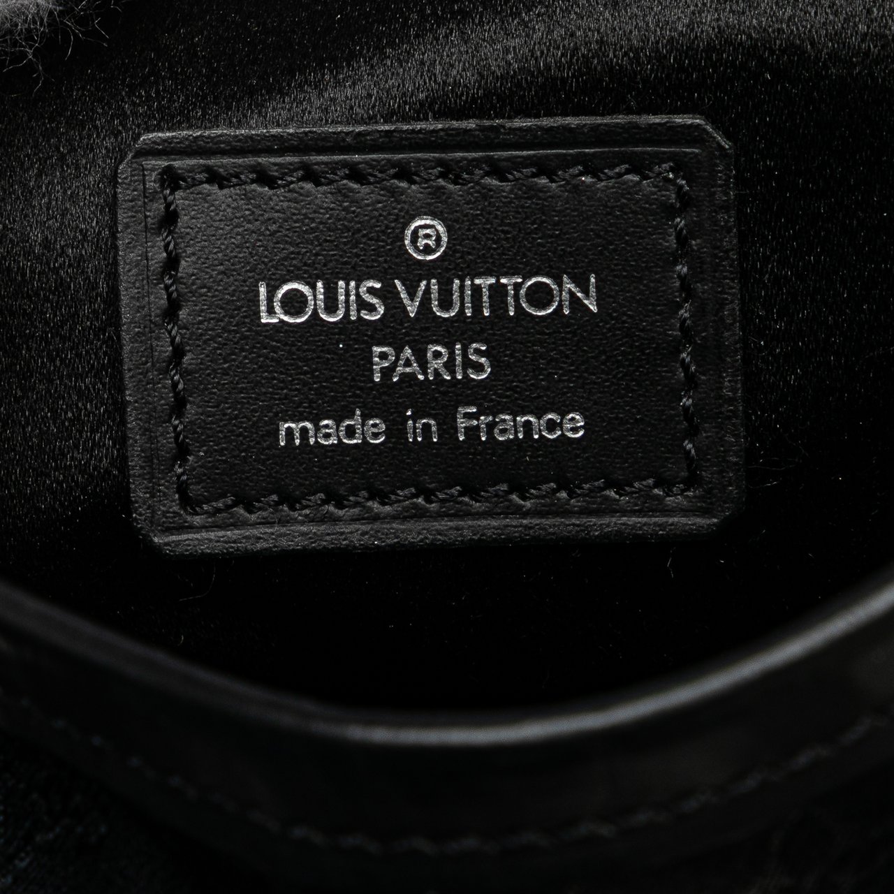 Louis Vuitton Monogram Mini Satin Bucket Zwart