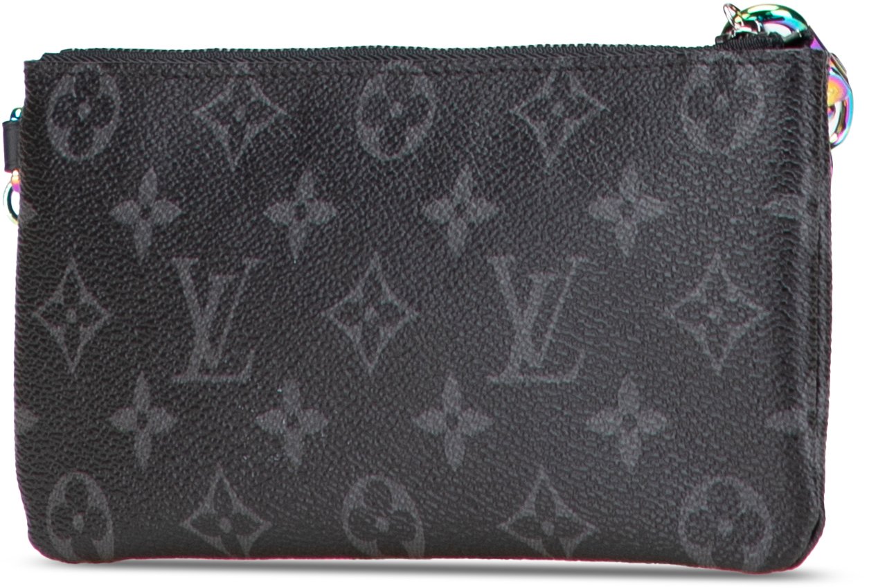 Louis Vuitton Monogram Eclipse Flash Fragment Iphone Case Zwart