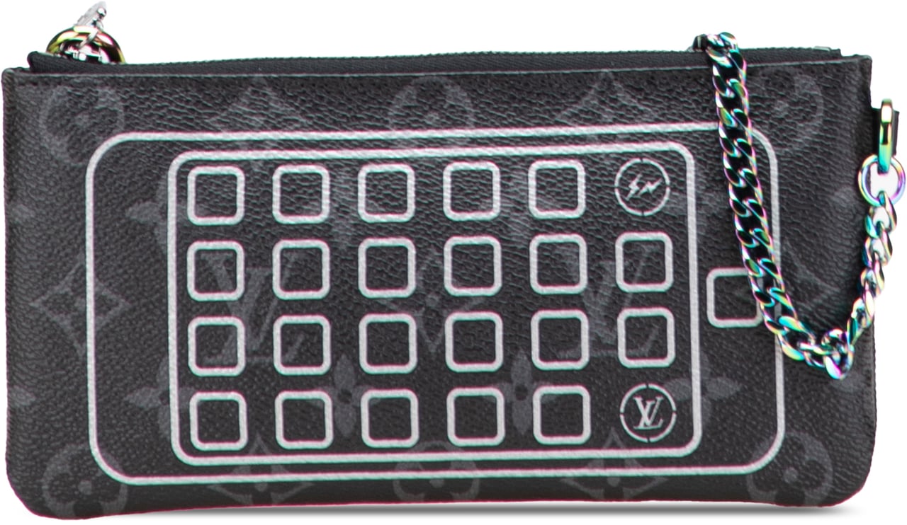 Louis Vuitton Monogram Eclipse Flash Fragment Iphone Case Zwart