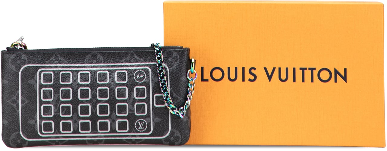 Louis Vuitton Monogram Eclipse Flash Fragment Iphone Case Zwart