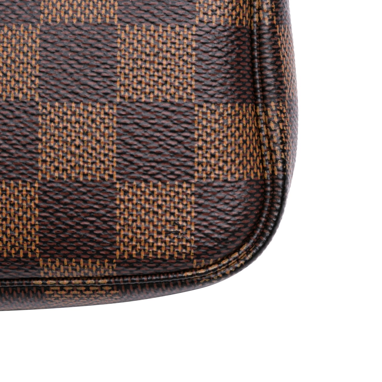 Louis Vuitton Damier Ebene Mini Pochette Accessoires Bruin