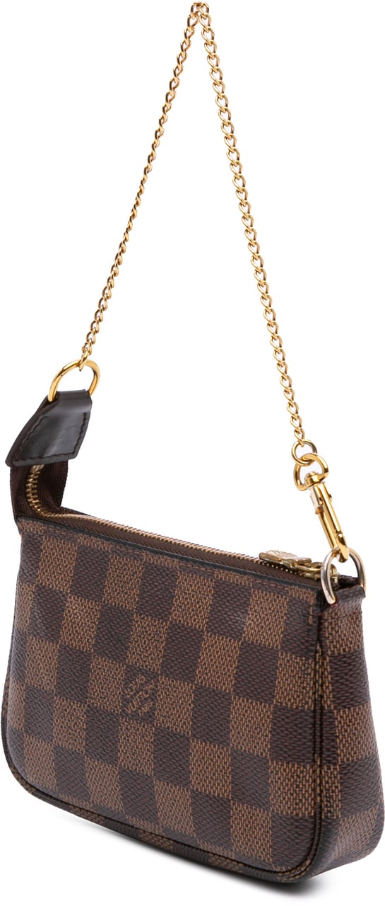 Louis Vuitton Damier Ebene Mini Pochette Accessoires Bruin