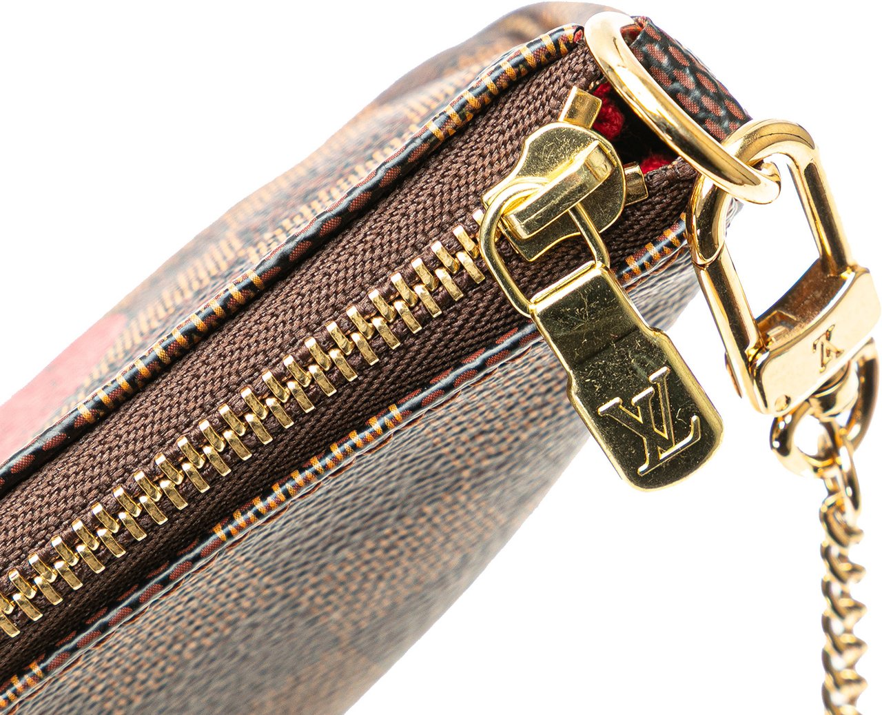 Louis Vuitton Damier Ebene Trunks and Bags Mini Pochette Accessoires Bruin