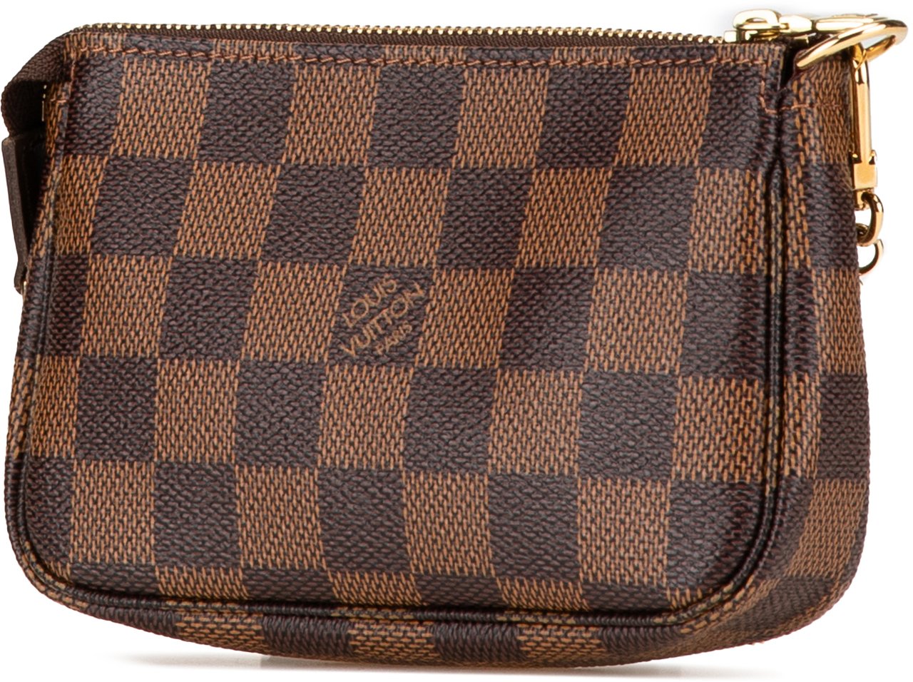 Louis Vuitton Damier Ebene Trunks and Bags Mini Pochette Accessoires Bruin
