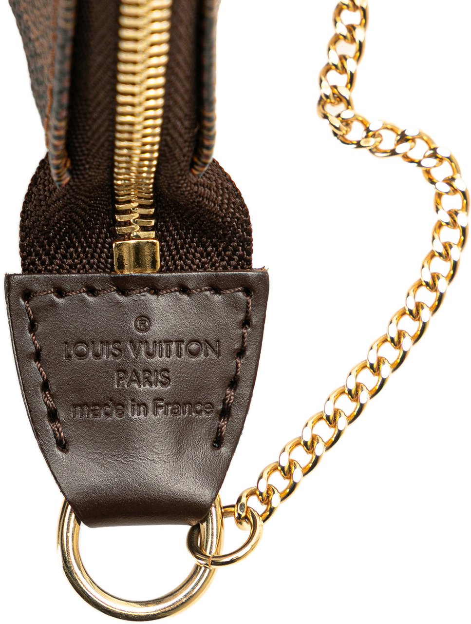 Louis Vuitton Damier Ebene Trunks and Bags Mini Pochette Accessoires Bruin