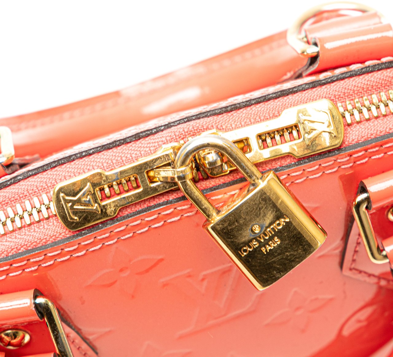 Louis Vuitton Monogram Vernis Alma BB Oranje