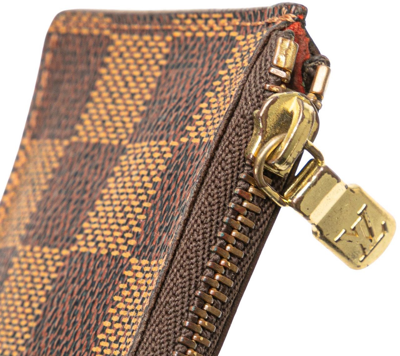 Louis Vuitton Damier Ebene Pochette Cles Bruin