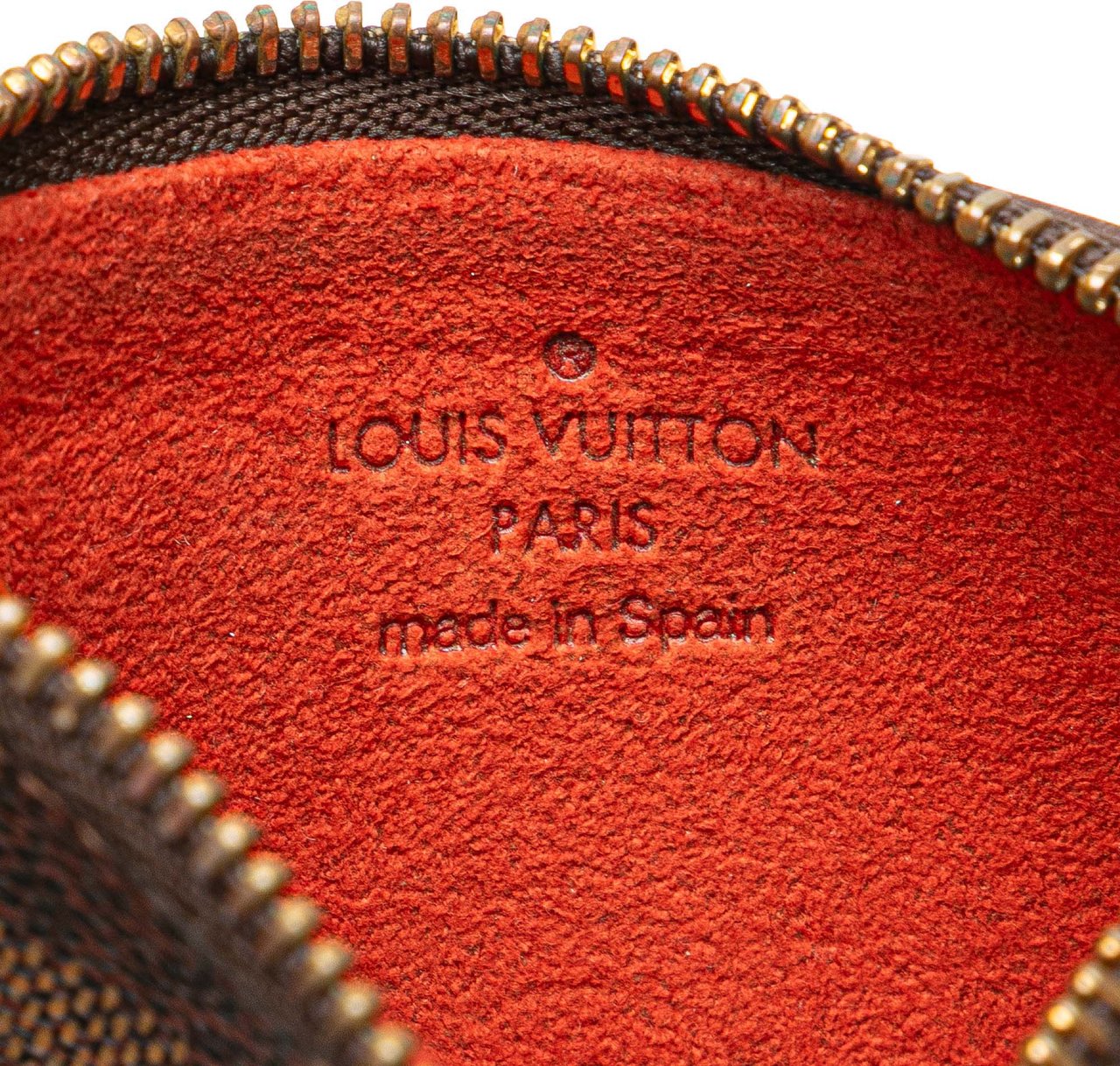 Louis Vuitton Damier Ebene Pochette Cles Bruin