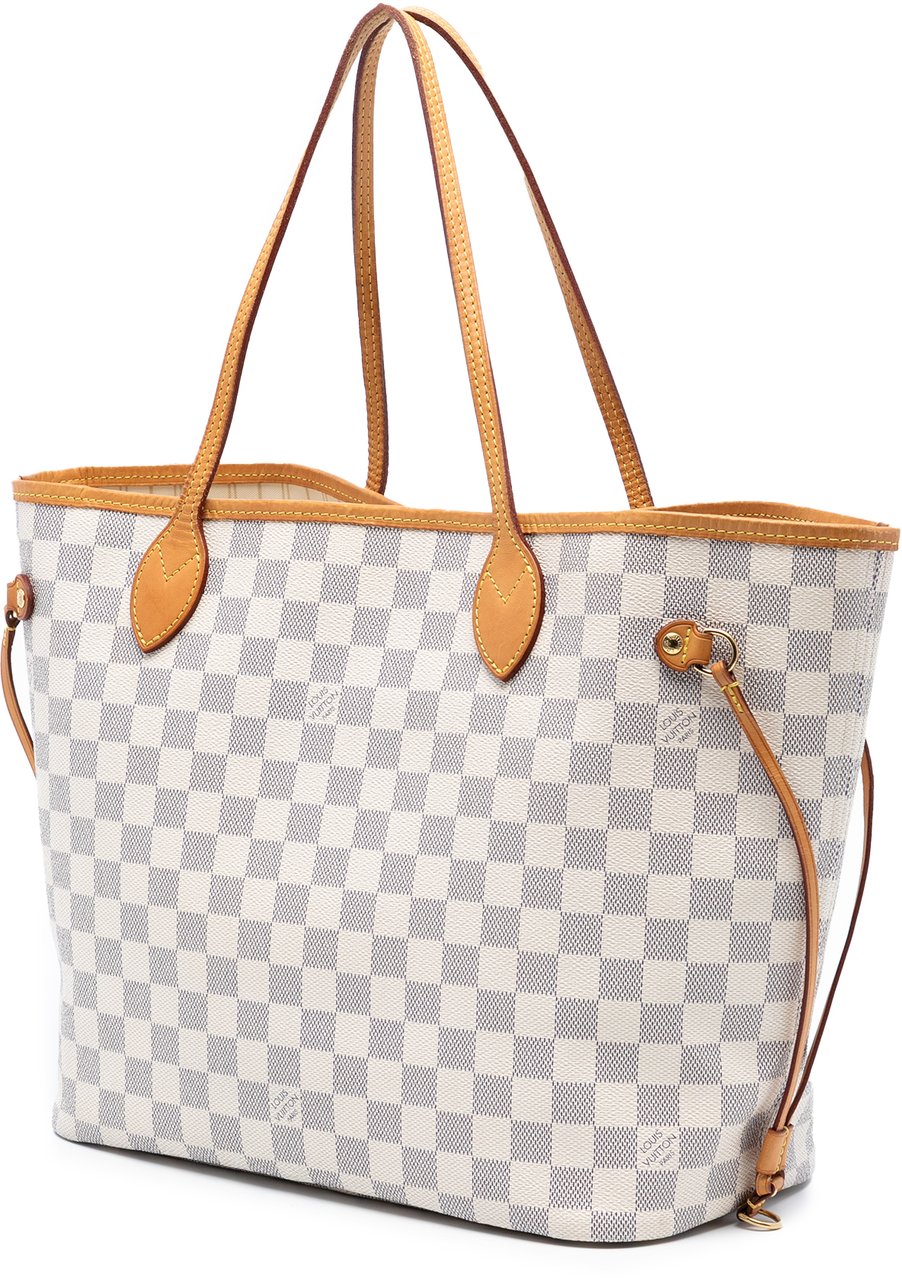 Louis Vuitton Damier Azur Neverfull MM Wit