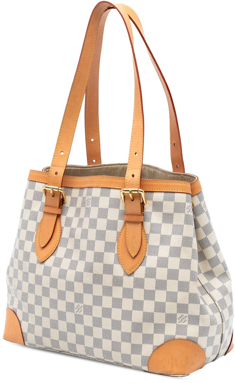 Louis Vuitton Damier Azur Hampstead MM Wit