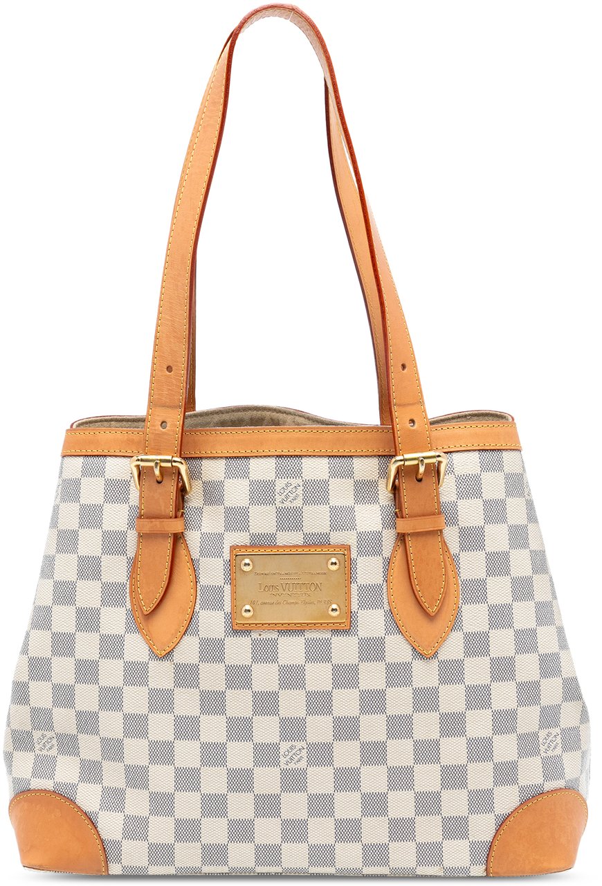 Louis Vuitton Damier Azur Hampstead MM Wit