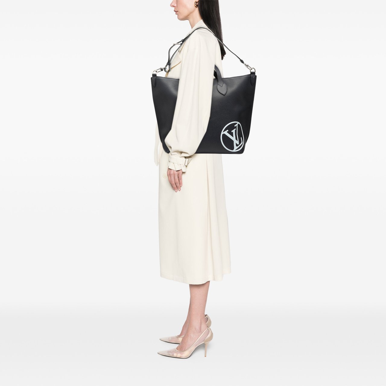 Louis Vuitton Taurillon East Side Tote GM Blauw