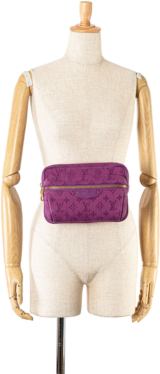Louis Vuitton Monogram Denim Outdoor Bumbag Paars