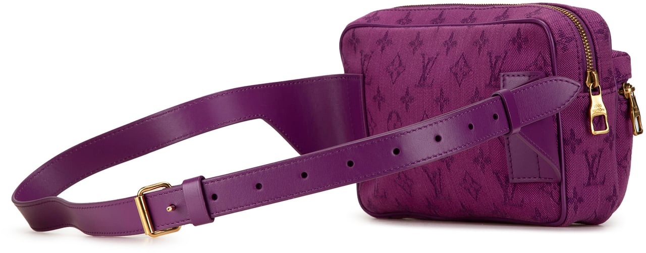 Louis Vuitton Monogram Denim Outdoor Bumbag Paars