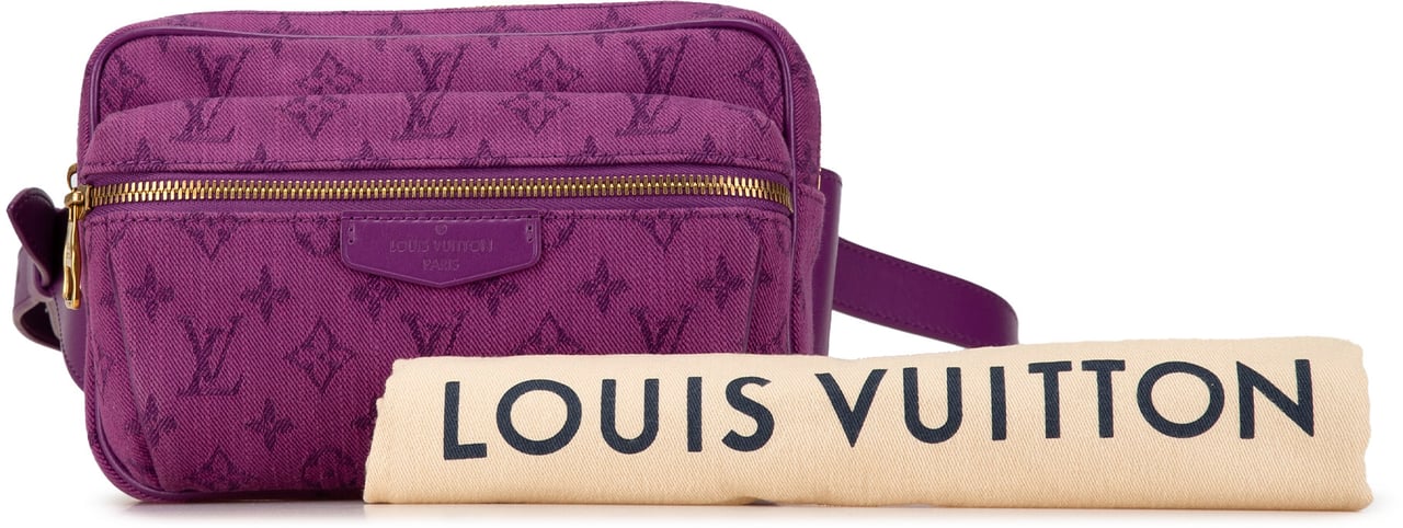 Louis Vuitton Monogram Denim Outdoor Bumbag Paars