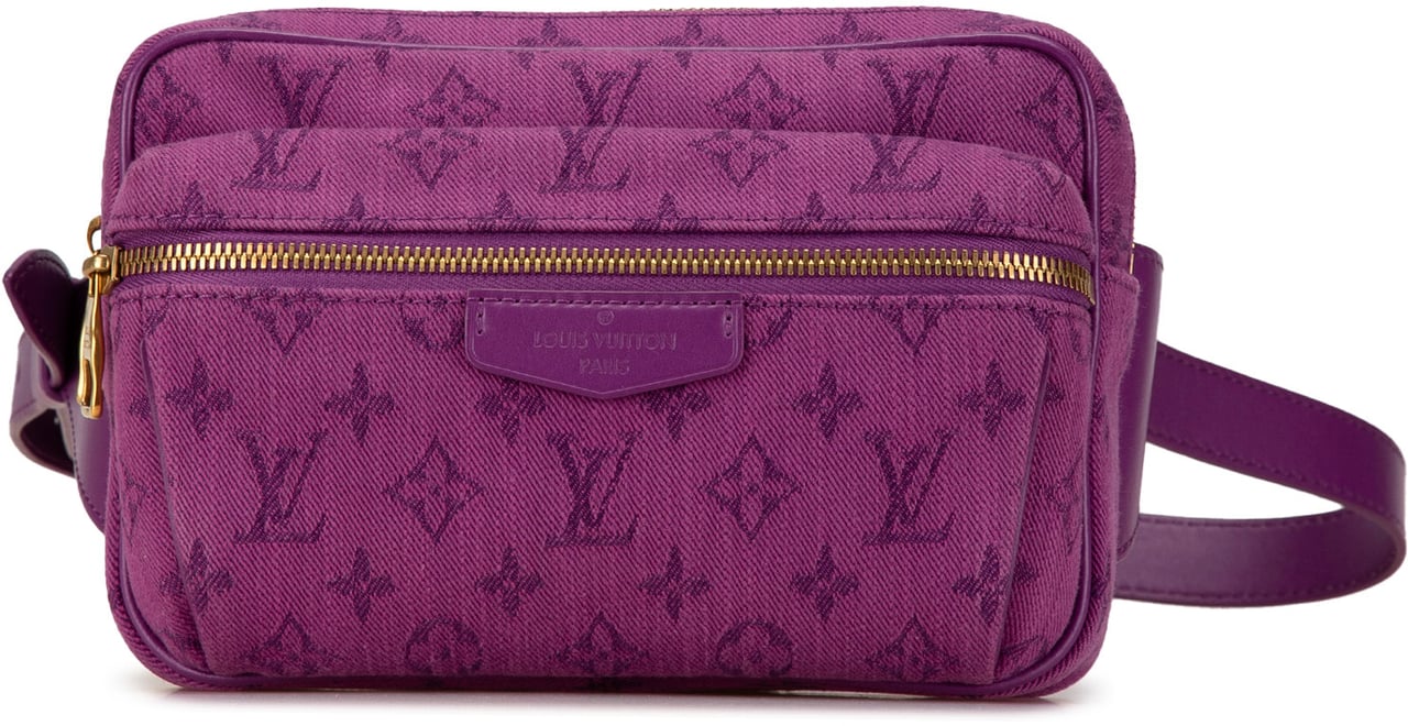 Louis Vuitton Monogram Denim Outdoor Bumbag Paars