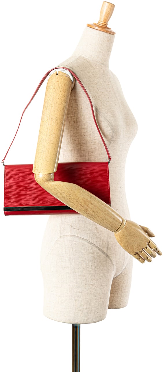 Louis Vuitton Epi Sevigne Clutch Rood