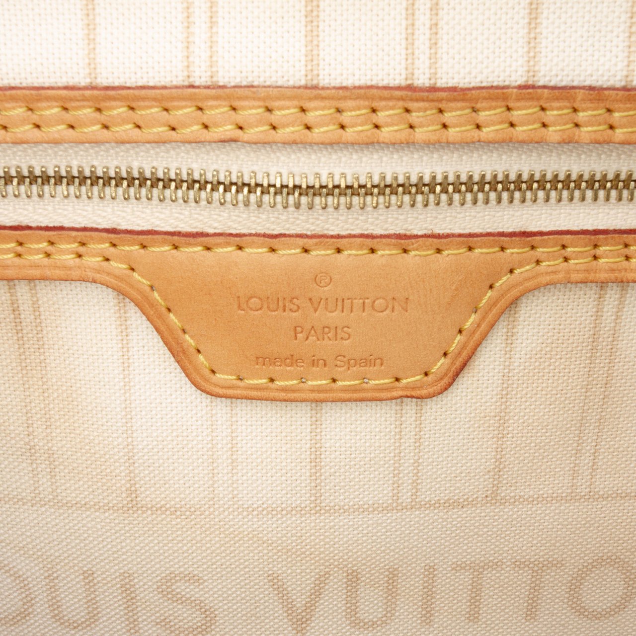Louis Vuitton Damier Azur Neverfull MM Wit