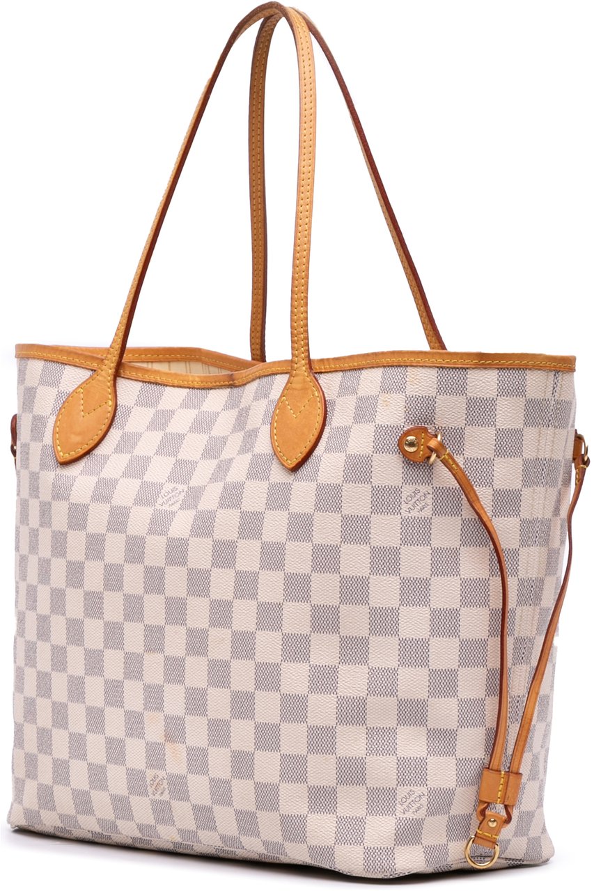 Louis Vuitton Damier Azur Neverfull MM Wit