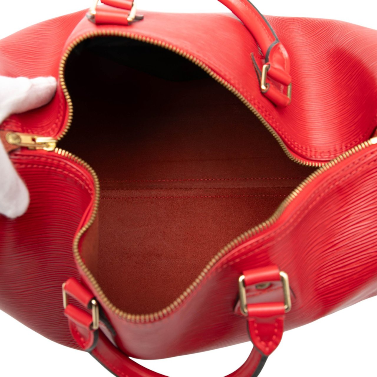 Louis Vuitton Epi Speedy 35 Rood