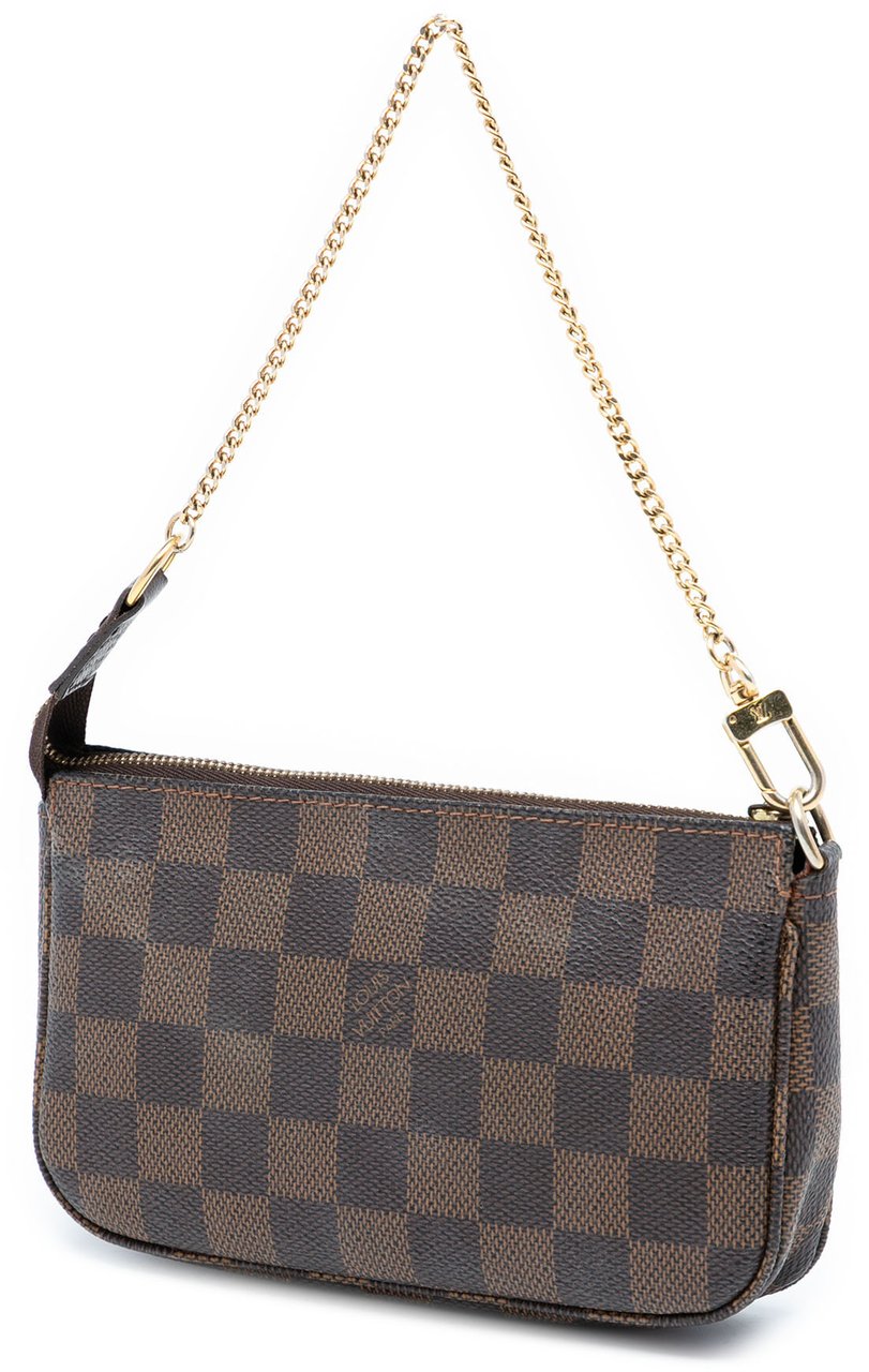 Louis Vuitton Damier Ebene Mini Pochette Accessoires Bruin