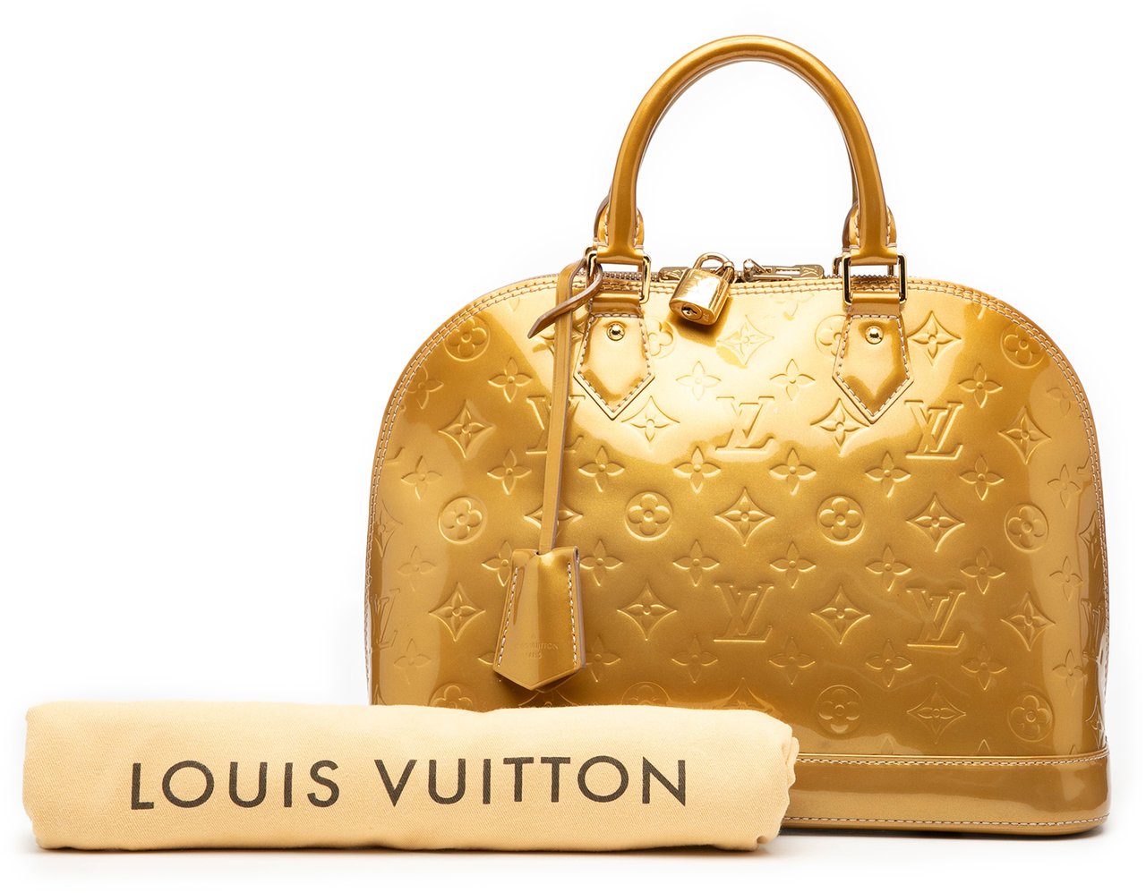 Louis Vuitton Monogram Vernis Alma PM Goud